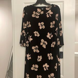 Tommy Hilfiger black floral dress in size 14